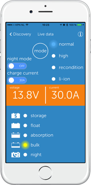 Victron Blue Smart IP22 battery charger Bluetooth 12/20 1 output