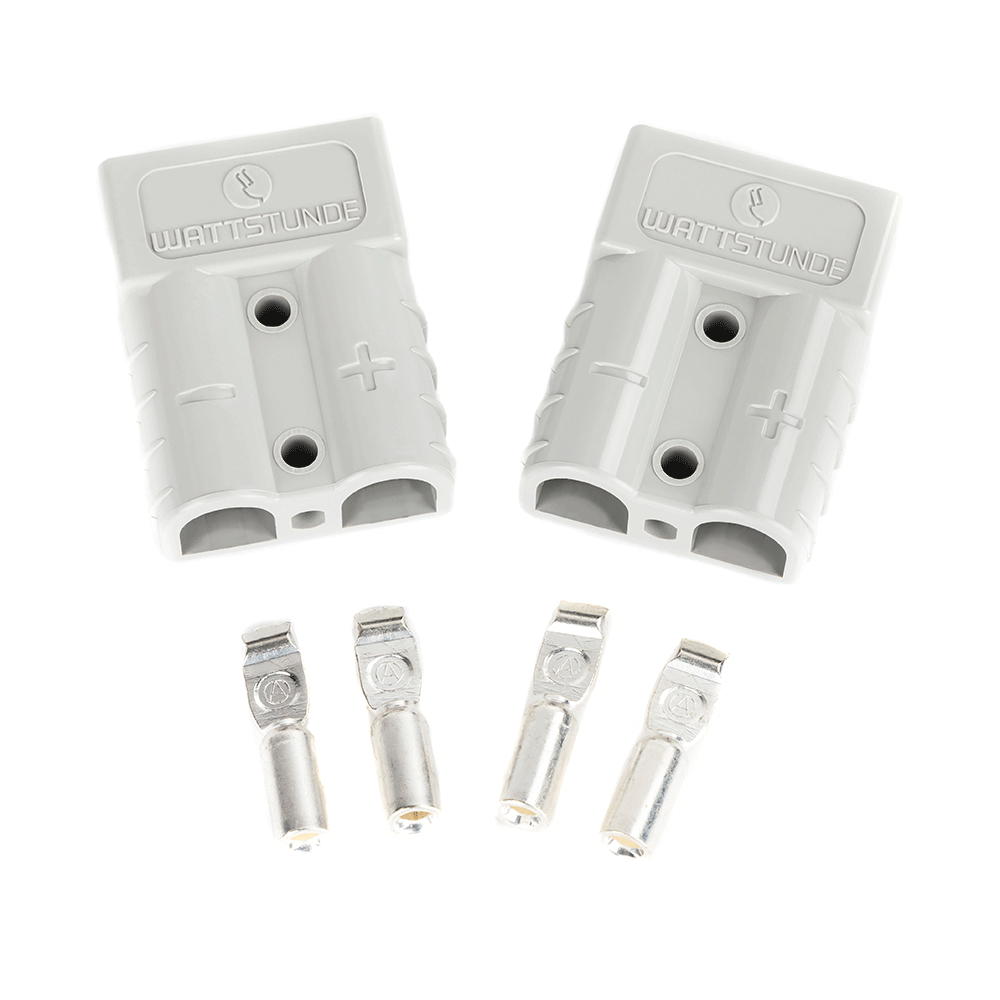 WATTSTUNDE® 2 x Anderson connectors 50 A and 4 x crimp contacts