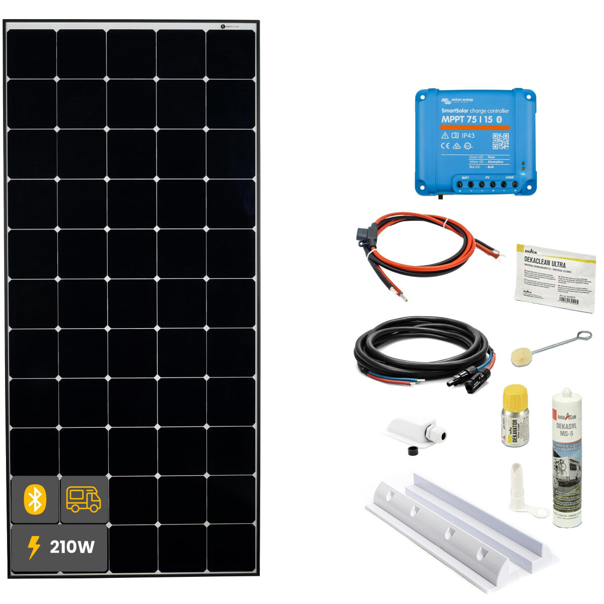 210W Daylight Wohnmobil Solaranlage SOLA Frame weiß